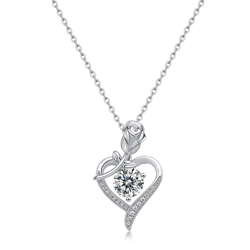 Light Luxury Moissanite Pendant Necklace