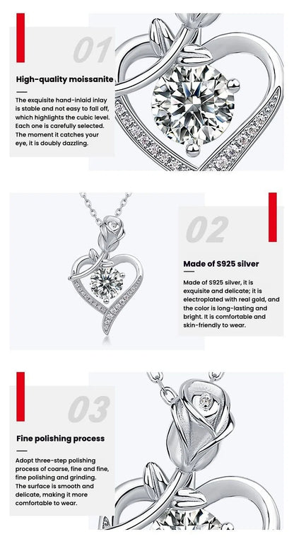 Light Luxury Moissanite Pendant Necklace