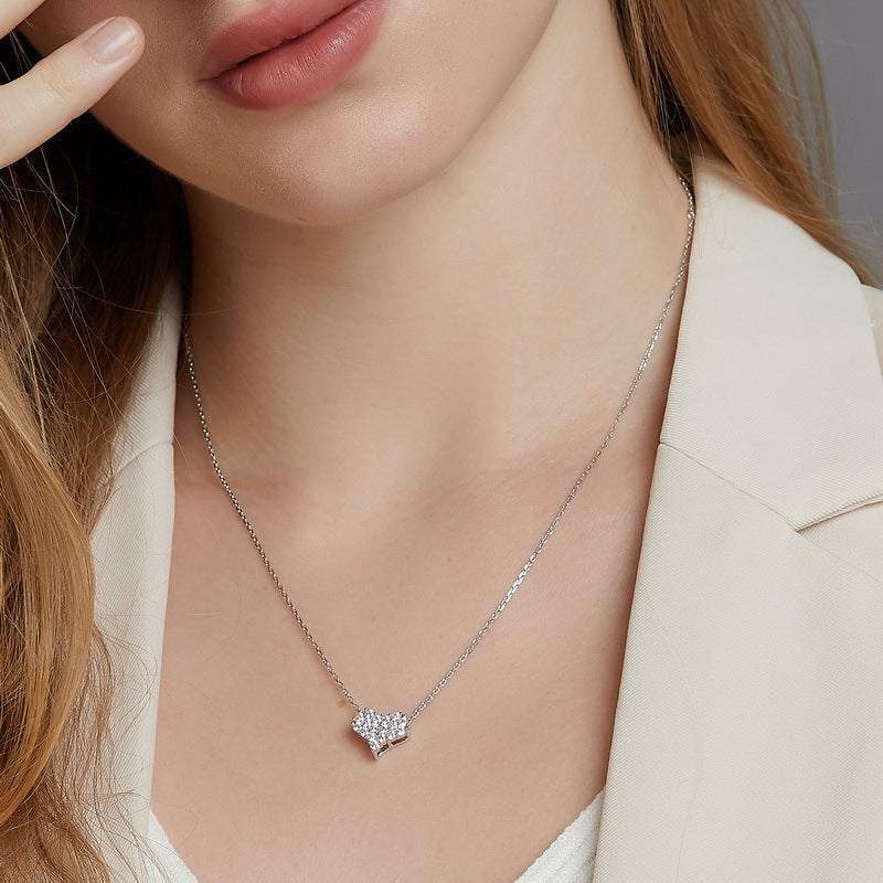Eternal Shining Love Diamond Moissanite Necklace