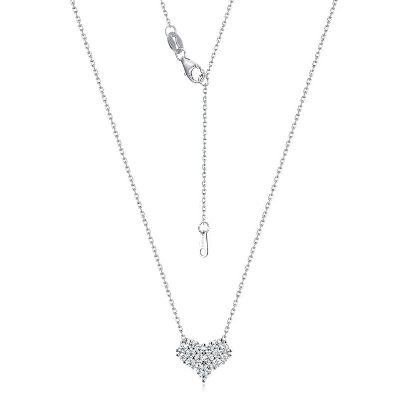 Eternal Shining Love Diamond Moissanite Necklace