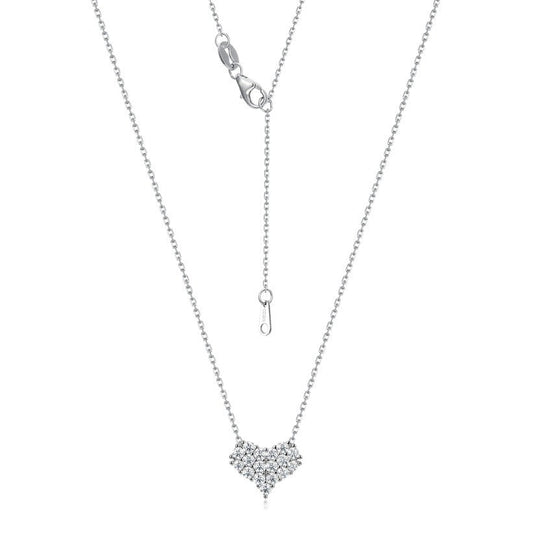 Eternal Shining Love Diamond Moissanite Necklace