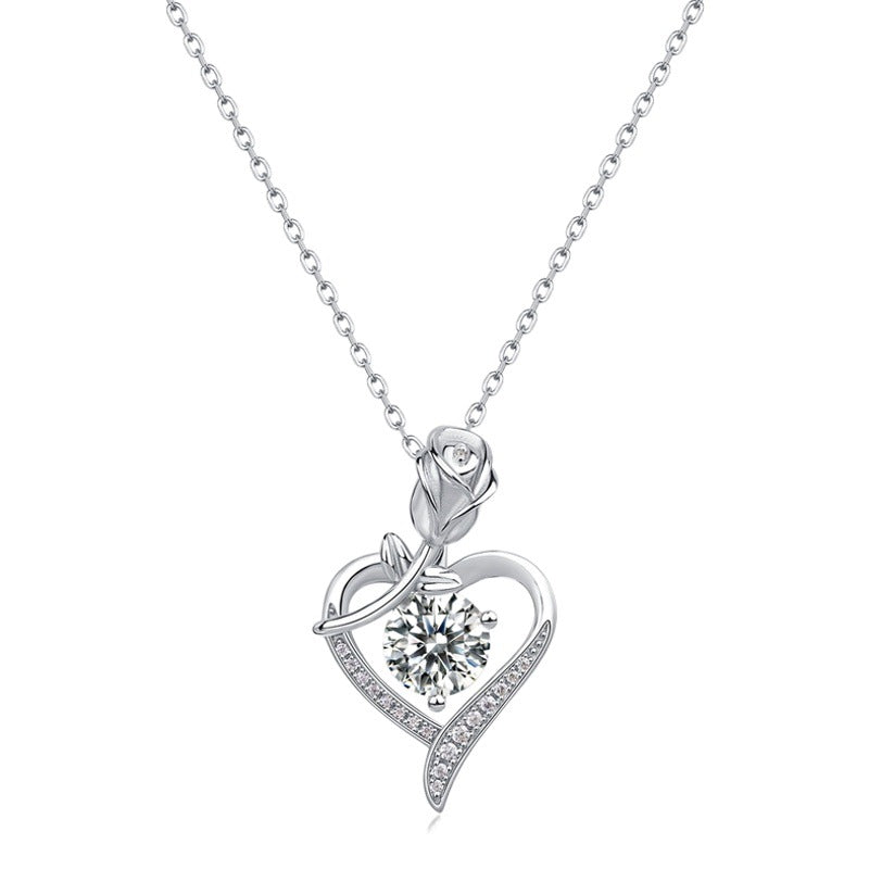 Light Luxury Moissanite Pendant Necklace
