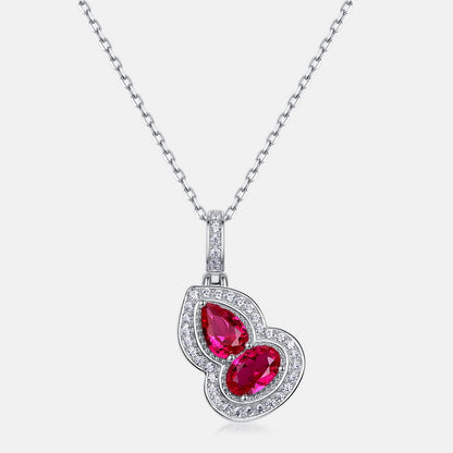 Luxury Ruby Gourd Necklace