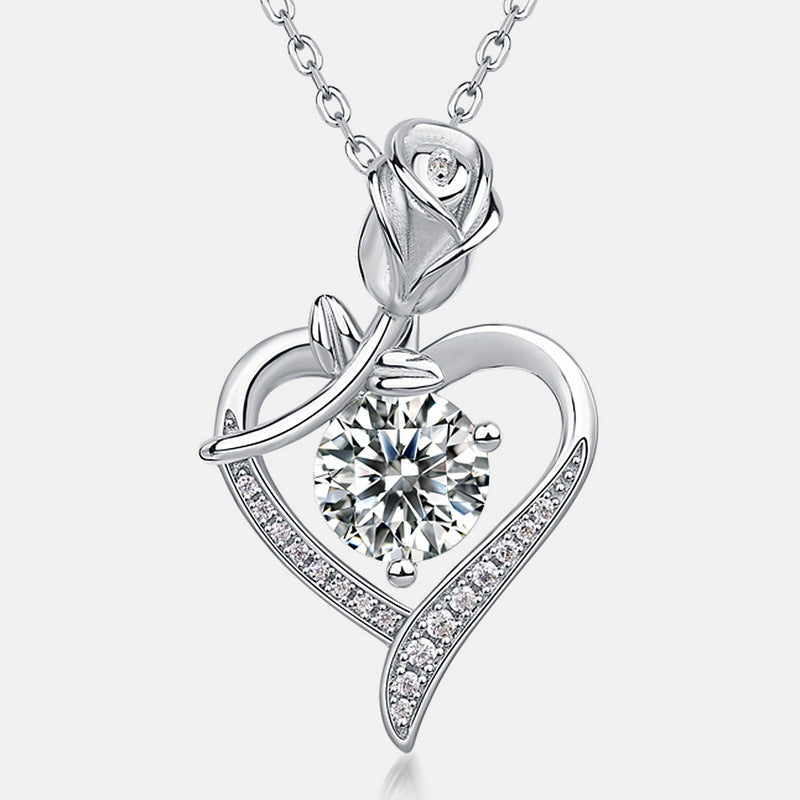 Light Luxury Moissanite Pendant Necklace