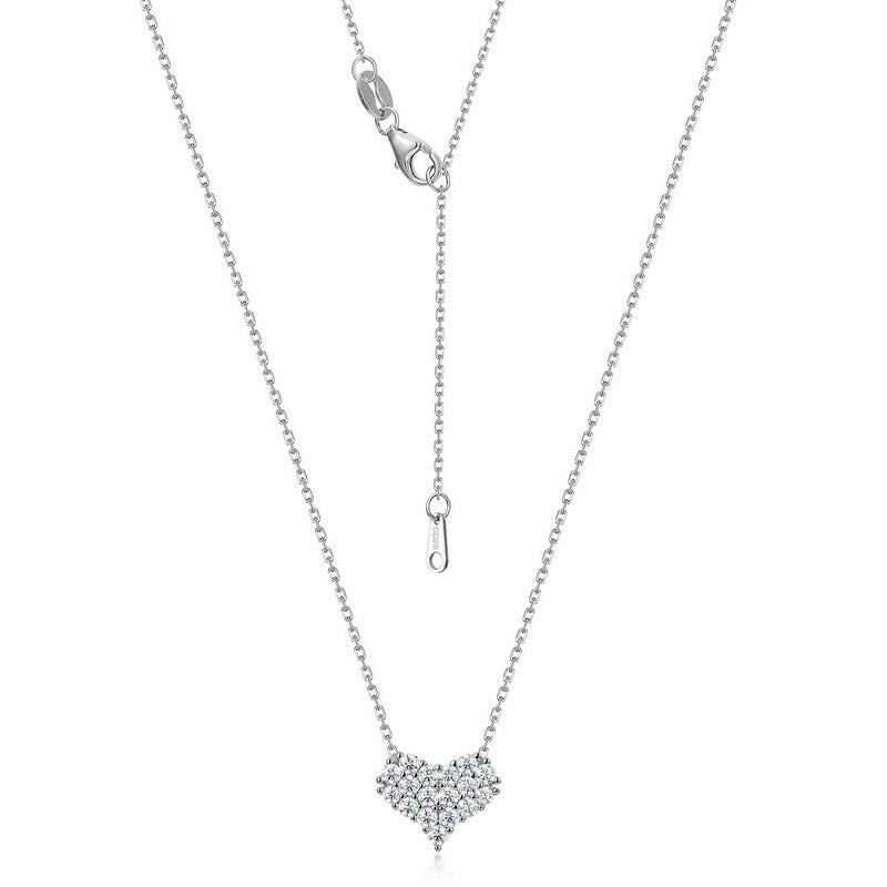 Eternal Shining Love Diamond Moissanite Necklace